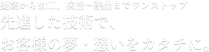 アイスモナカ 先進した技術で、お客様の夢・想いをカタチに。